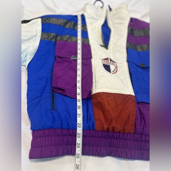 VTG  80s/90s Head Sportswear Ski Jacket Womens Sz10 Rainbow Color Block Pullover - Picture 4 of 16